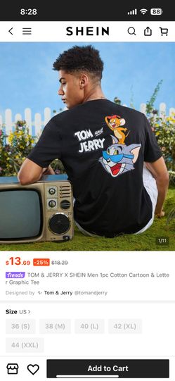 SHEIN Tom & Jerry Shirt