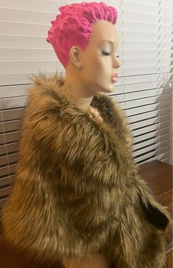 Brown Fur Stole / Cape Wrap