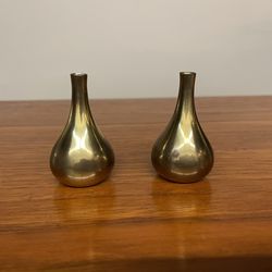 Jens Quistgaard Petite Brass Candle Holders Pair - Many More Items In Stock!