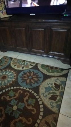 Antique buffet table