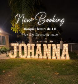 Marquee letters