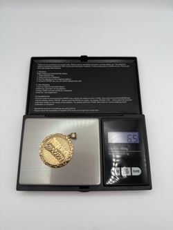 Yellow 10K Solid Gold Last Supper Pendant