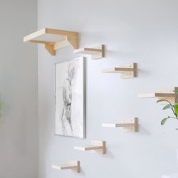 Wall Mounted Cat Steps With Bed