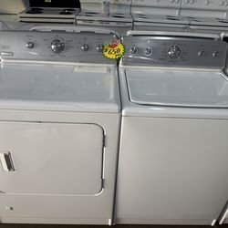 MAYTAG SET OF WASHER AND GAS DRYER