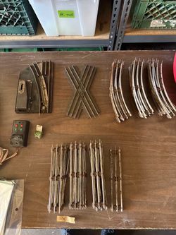 Vintage Postwar Lionel Train Track Lot + 1949 Catalog Project Bundle
