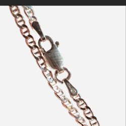  7" Solid 925 Italian Sterling Silver Mariner Bracelet 