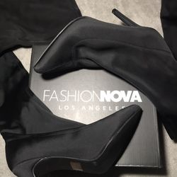 Fashion Nova Thigh High Heel Boot