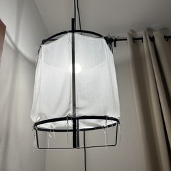 Handmade jute linen chandelier/lantern, Boho, rustic cage, pendant light (pair)