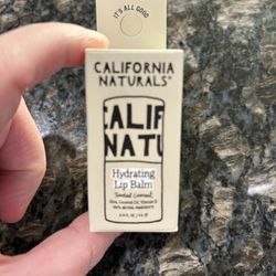 NEW CALIFORNIA NATURALS HYDRATING LIP BALM IN TOASTED COCONUT $5!