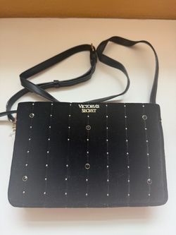 Victoria's Secret Black Studded Crossbody Bag