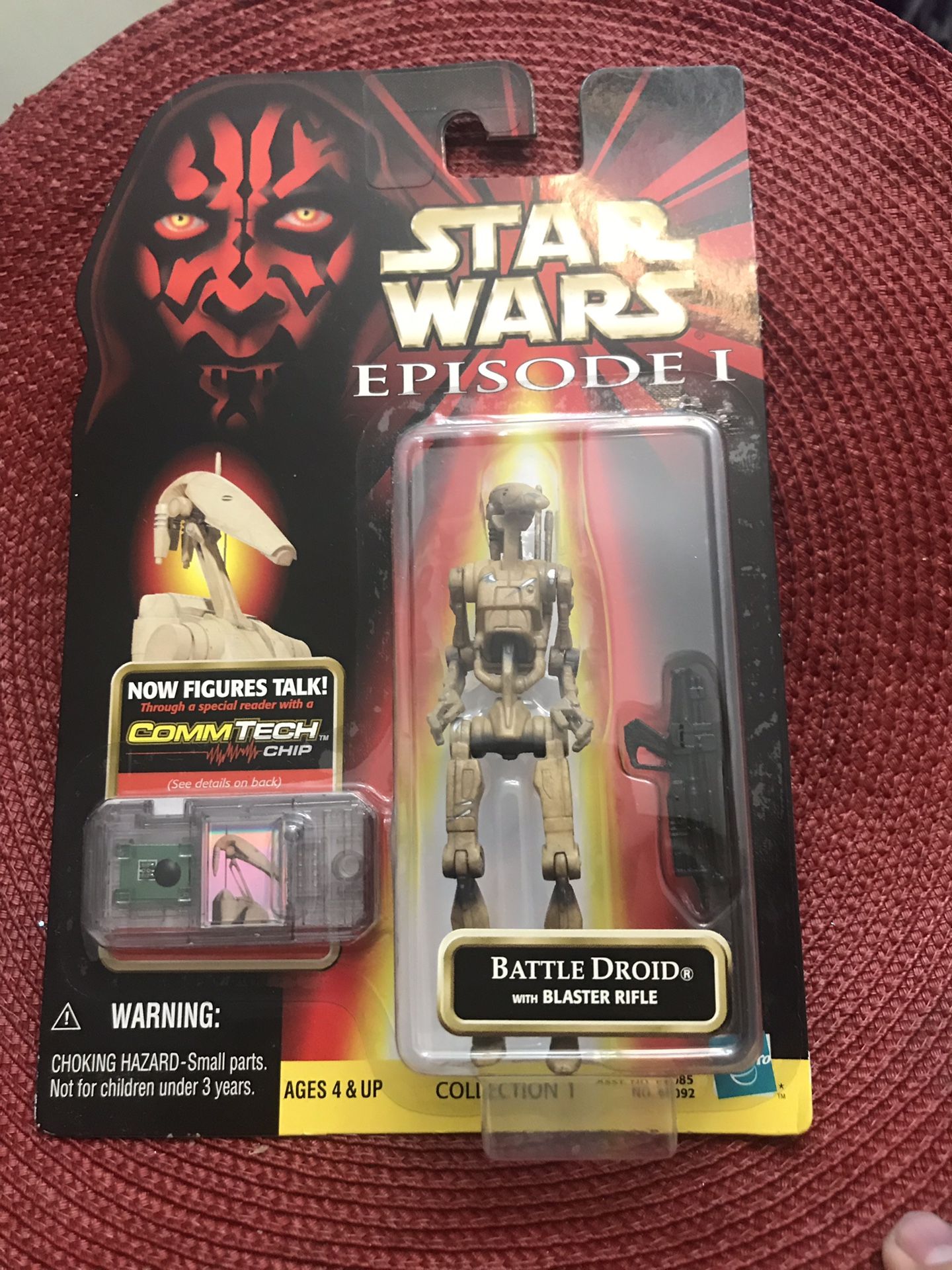Star Wars Episode 1 Battle Droid with Blaster Rifle CommTech Chip