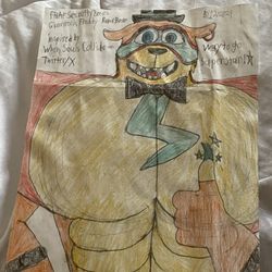 Five Nights At Freddy’s Security Breach Glamrock Freddy Fan Drawing 