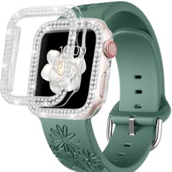 Engraved Band And Case For Apple Watch Band 38,40,41,42,44,45,46 mm Series 10,9