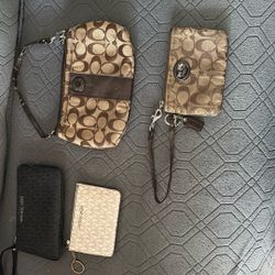 Coach / Michael Kors Wristlets And Mini Purse 