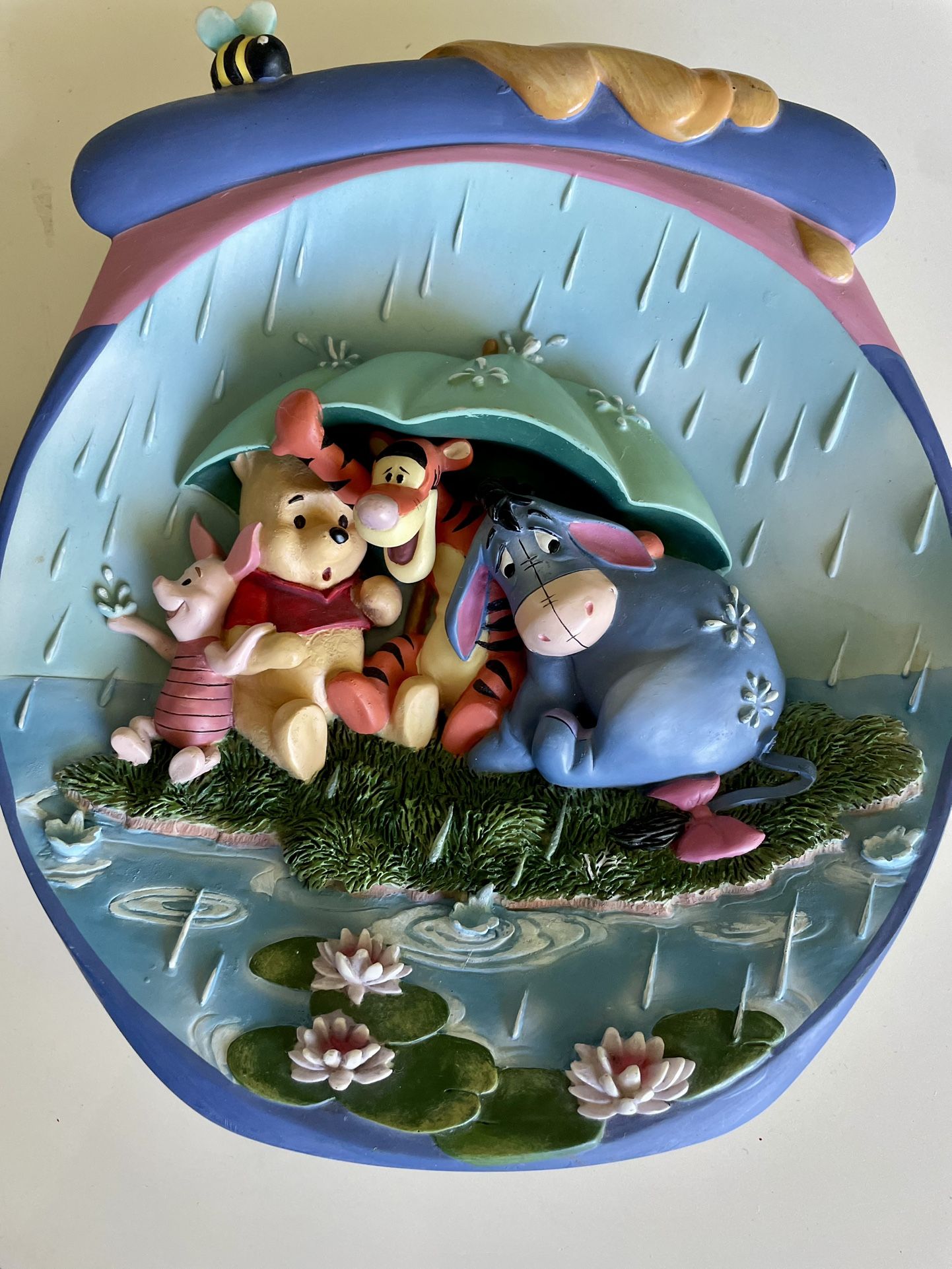 Vintage 3D Plate Pooh Bear