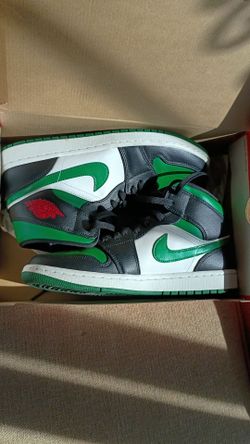 Nike Air Jordans mid green toe men's size 10