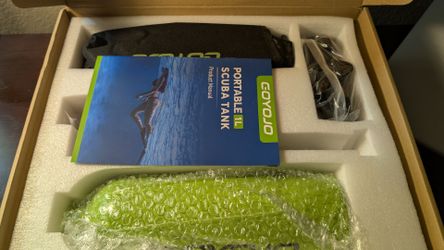 GOYOJO 1L Mini Scuba Tank, Portable Diving Lung Air Tank with DOT Certified