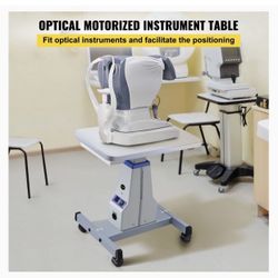Optometry Lift, Motorized Instrument Table, Optical Medical Cart