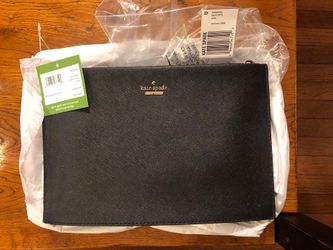 Kate Spade Black Leather Handbag And/or Clutch - BRAND NEW $125 or Best Respectful Offer!