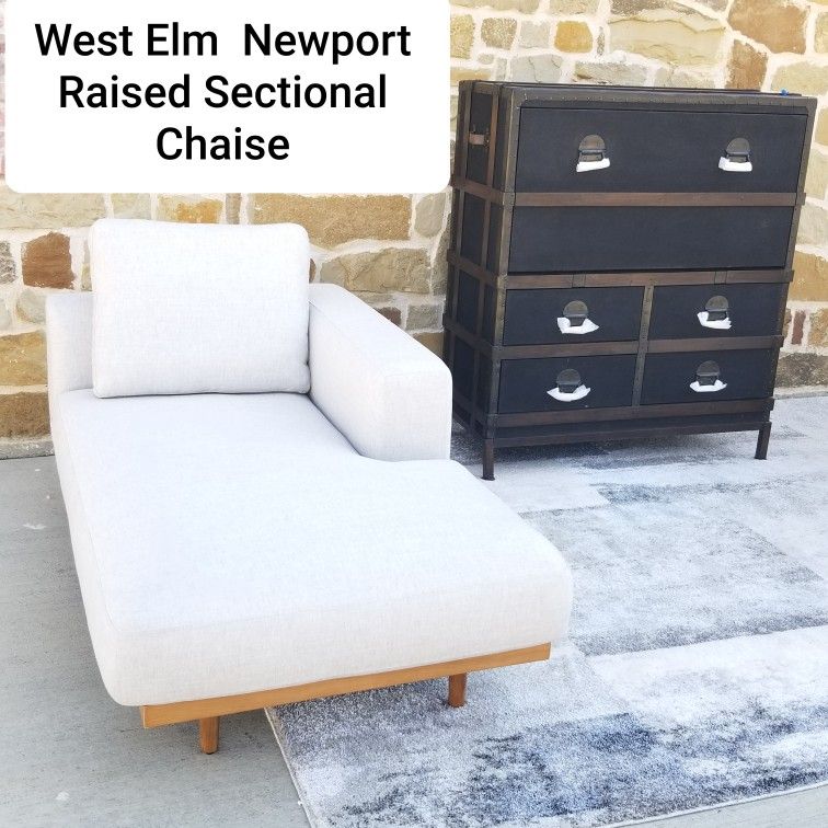 West Elm Brand New in the box Newport Raised platform Chaise