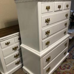 Refinished Dresser Set