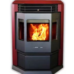 ComfortBilt HP22 Pellet Stove 2800 sq ft EPA Certified in Burgundy