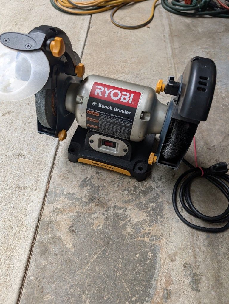 Ryobi 6" Bench Grinder *Barely Used*