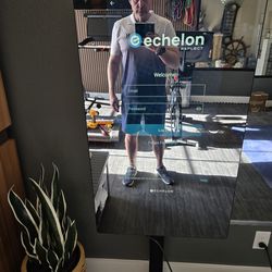 Echelon Reflect Smart Fitness Mirror w/ Stand and 2x HR Monitors - Works Perfectly - Peloton Alternative