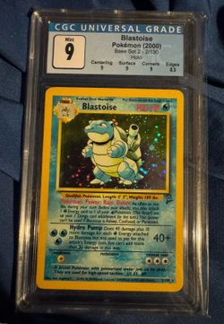 CGC 9 Base set 2 Blastoise