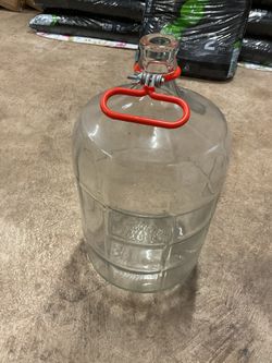 Vintage Glass Carboy With Handle 