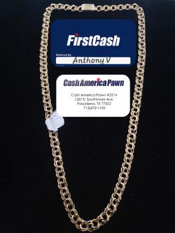 14k chino link chain
