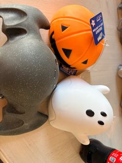 Squishy halloween  (pumpkin, bat, and ghost )