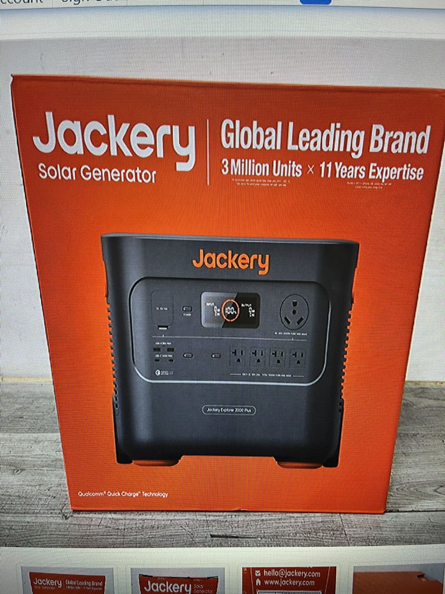 Jackery Explorer 2000 Plus generator Brand New In Box