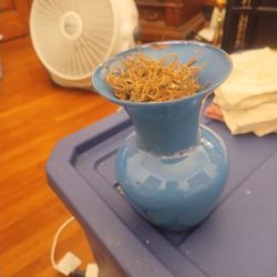 Blue vase $5 pick up only 865 Ellsworth avenue right off of East Livingston avenue