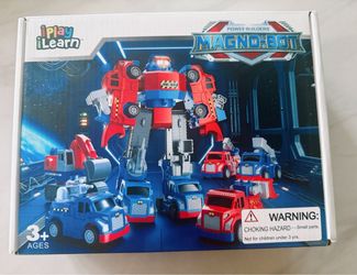 iPlay iLearn Power Builders Magno-Bot Toy Set