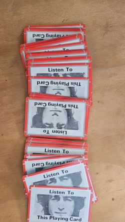 John Lennon playing cards
