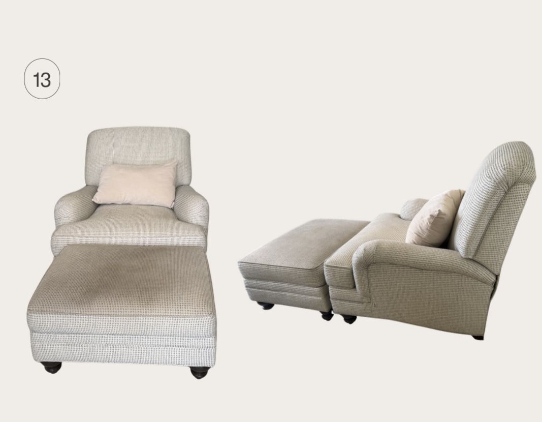 reclineable ottoman set