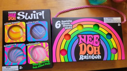 Rainbow needoh set and swirl 4 pack