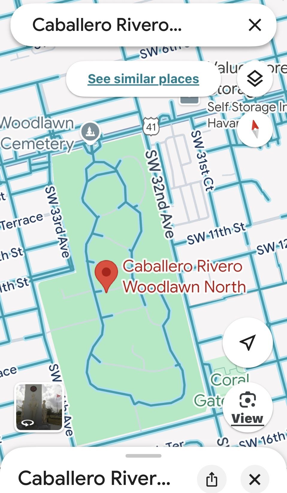 Cemetery Burial Plot Rivero Caballero Woodlawn Park North, Miami FL