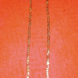 14k Gold 20" Figaro Necklace 