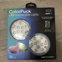 Tzumi Aura Submersible LED Puck Light – Waterproof & Color-Changing