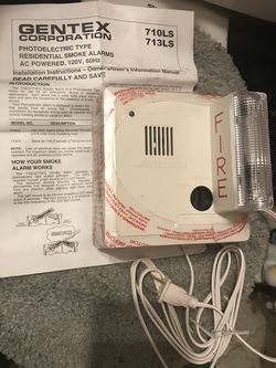Brand new with paperwork smoke and fire alarm light only $35