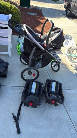 Stroller With Car Seat With Base+ Base