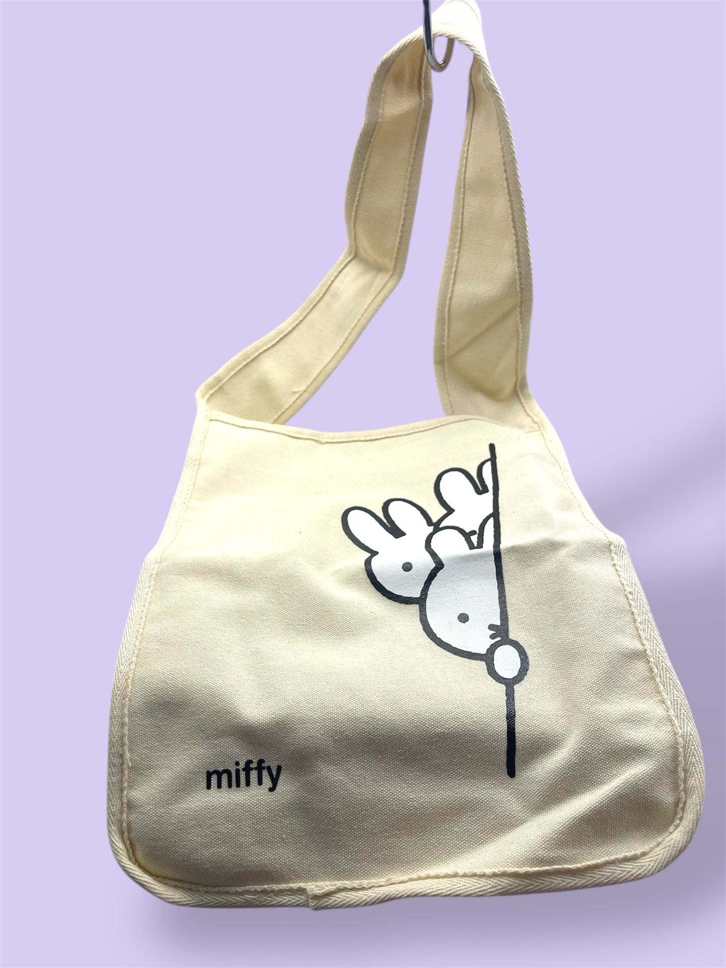 Miffy Shoulder/Crossbody Canvas Tote Bag (1 count, New)