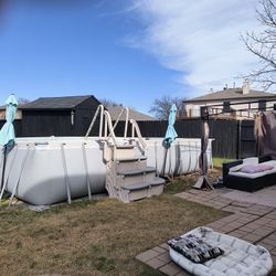 Beautiful well-maintained 24x12x52 and Oversized 400lbs Capacity Stairs In And Out Included. Owner Relocation Must Go.