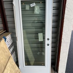 32x80 Glass Front Exterior Door Right Hand Outswing
