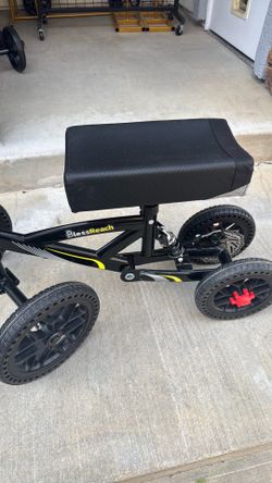 - KNEE scooter  350 lb weight capacity. All Terrain model. Lightly used Shock Absorber