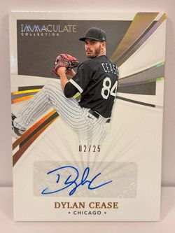 2021 Panini Immaculate Dylan Cease Auto /25 Chicago White Sox