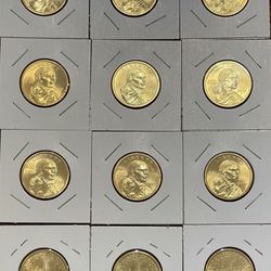 Lot Of 12…2007-D SACAGAWEA GOLDEN AMERICAN DOLLARS 