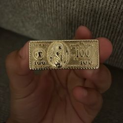 2 finger ring 100$ bill